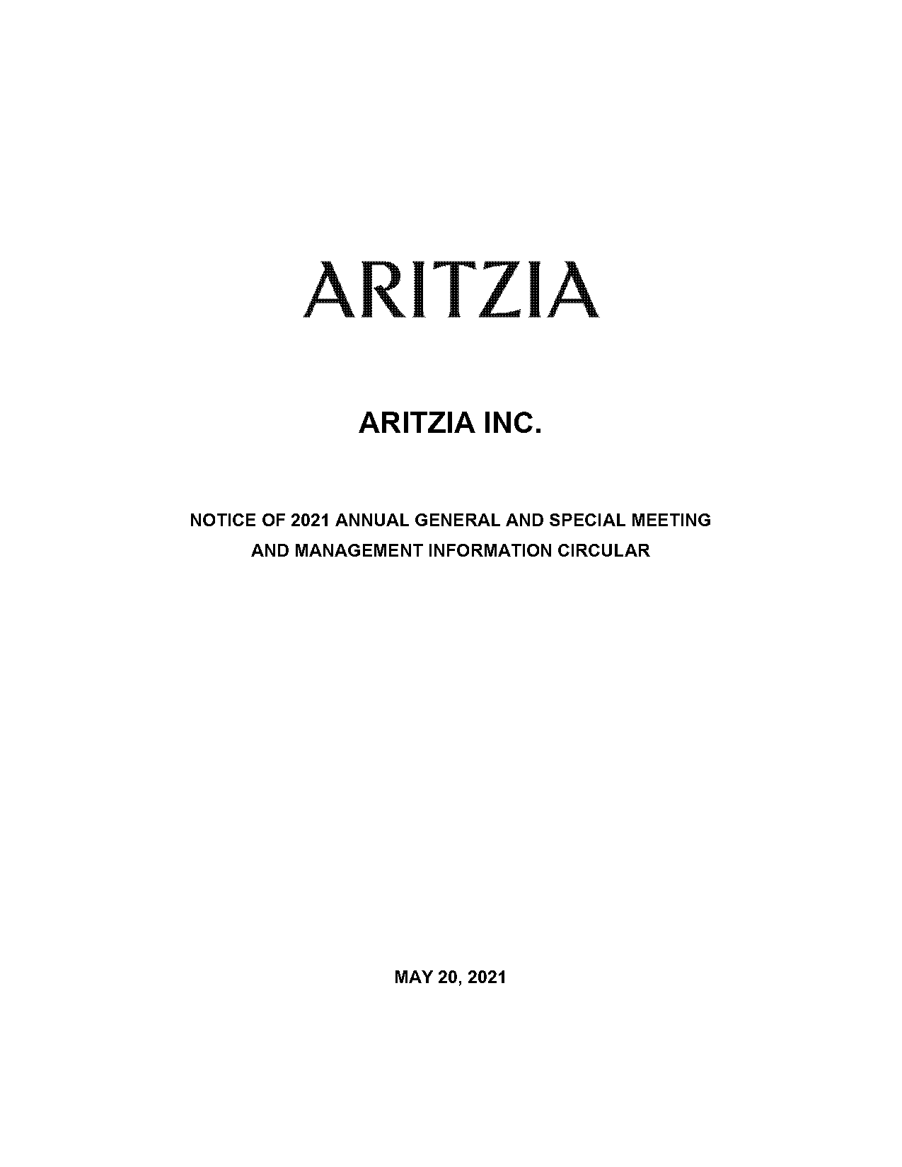 aritzia exchange policy online