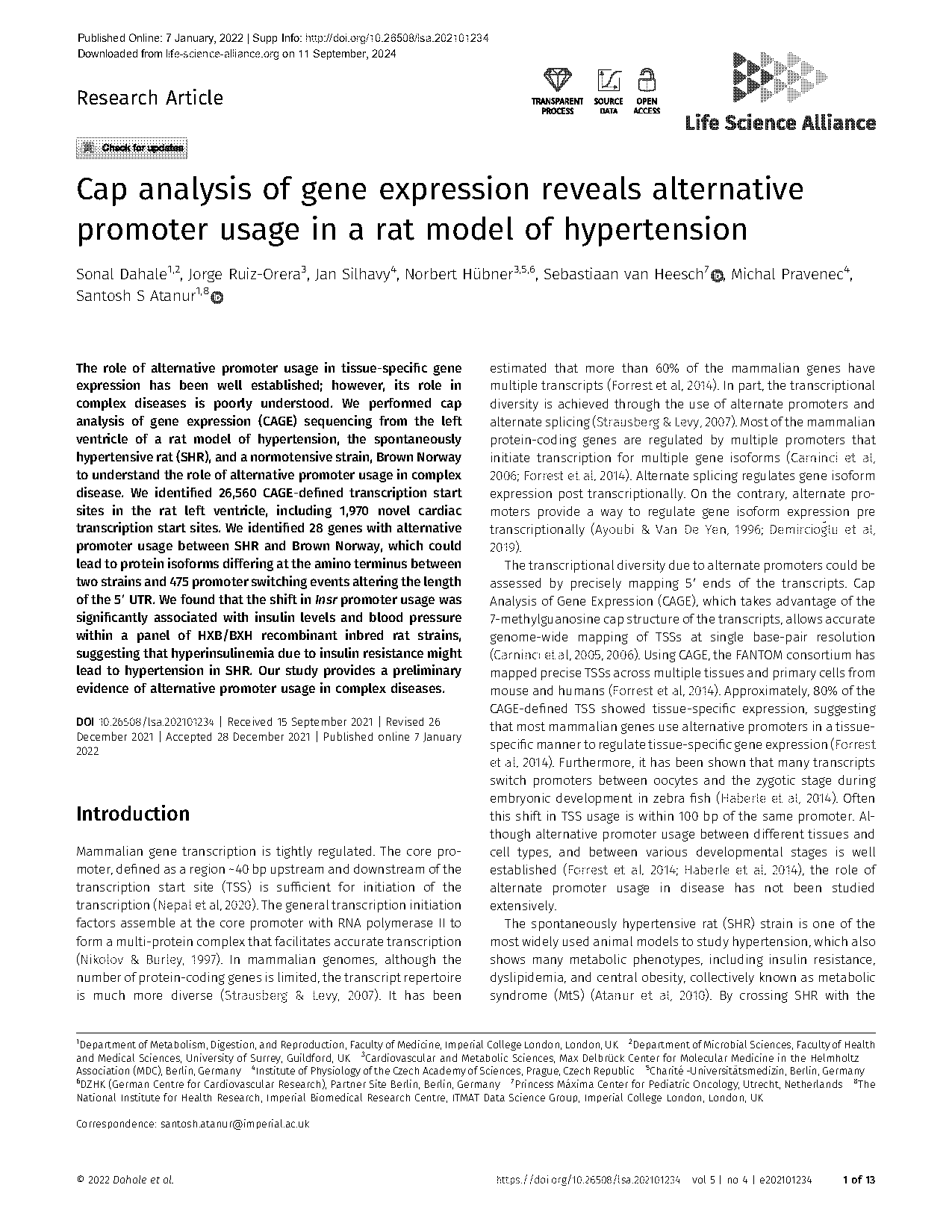 a transcript with multiple genes transcribed alternative