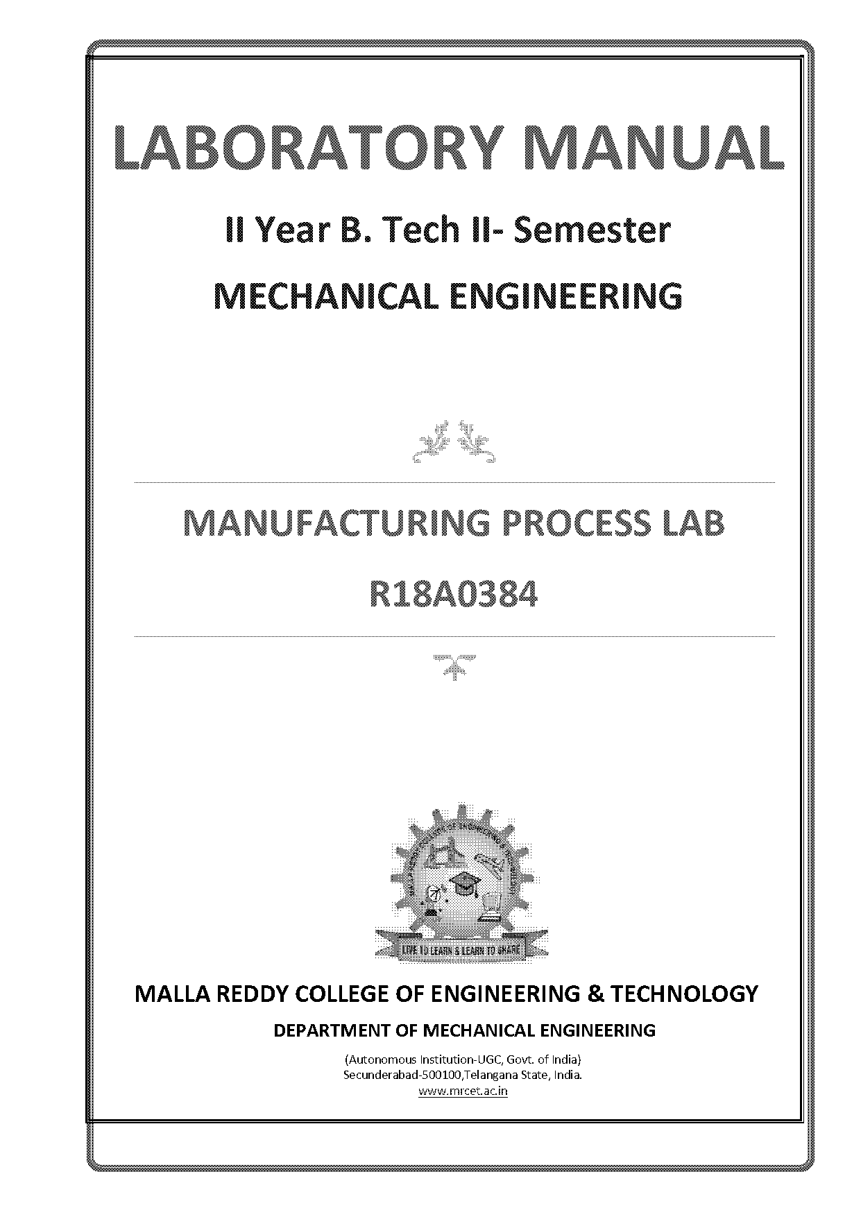 production technology lab manual pdf