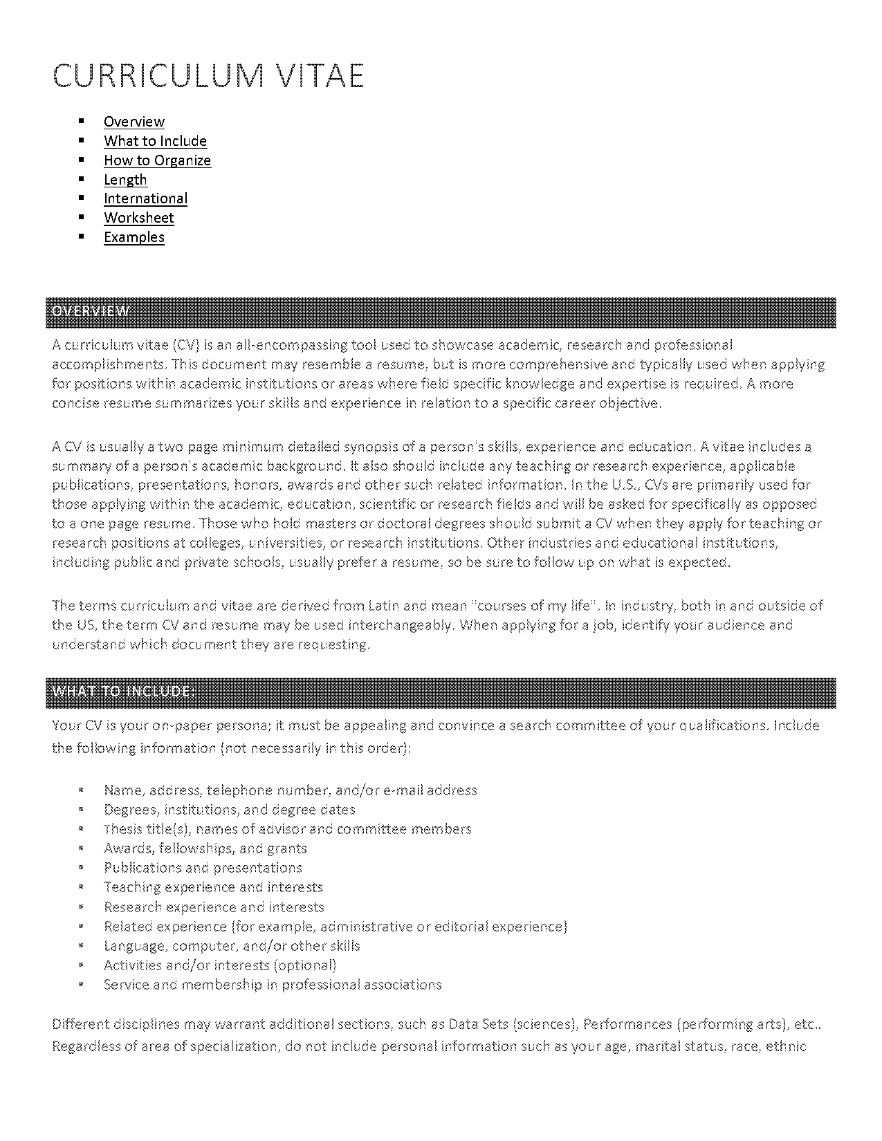 cv format resume in pdf