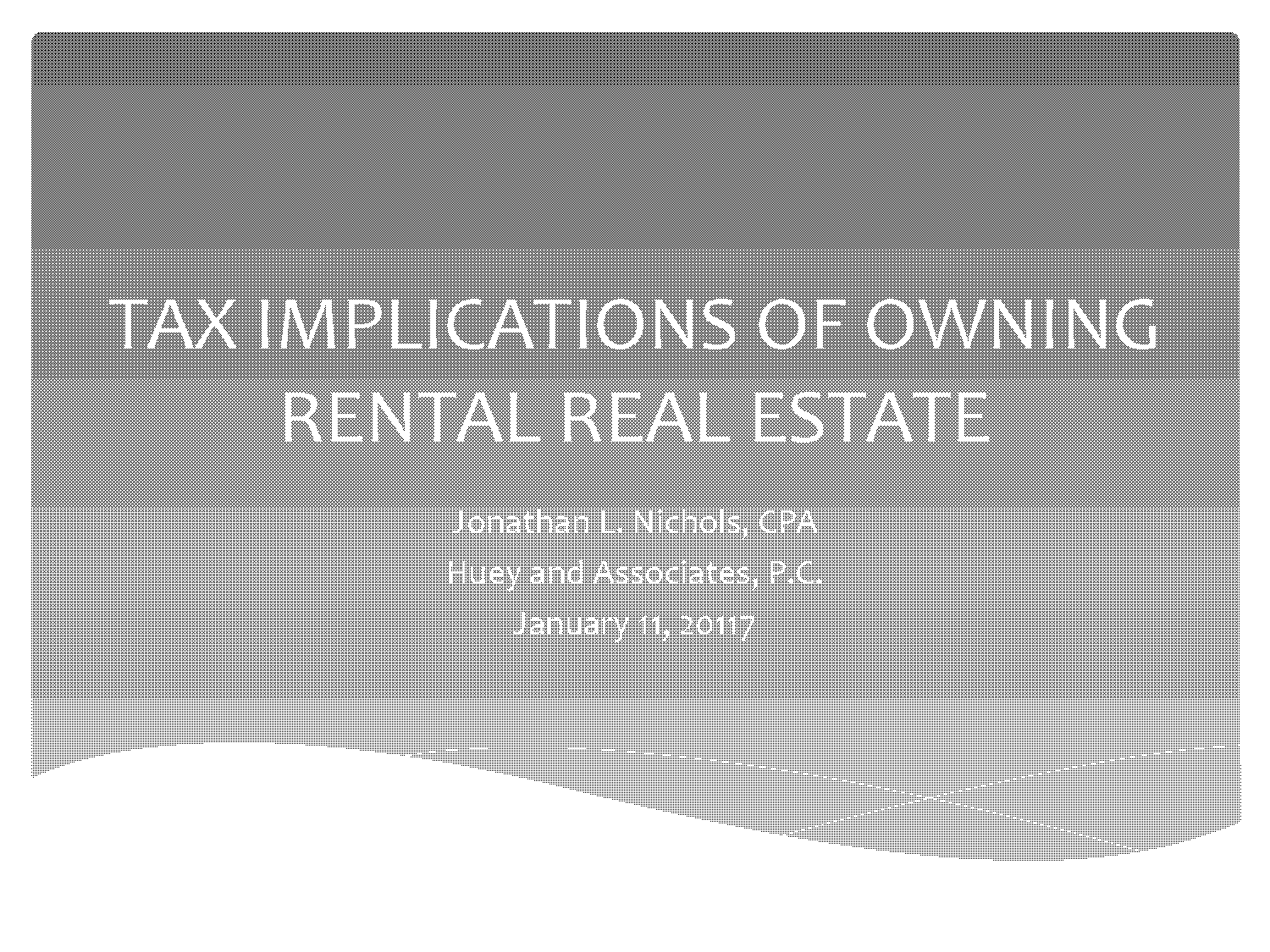 depreciation recapture on rental property