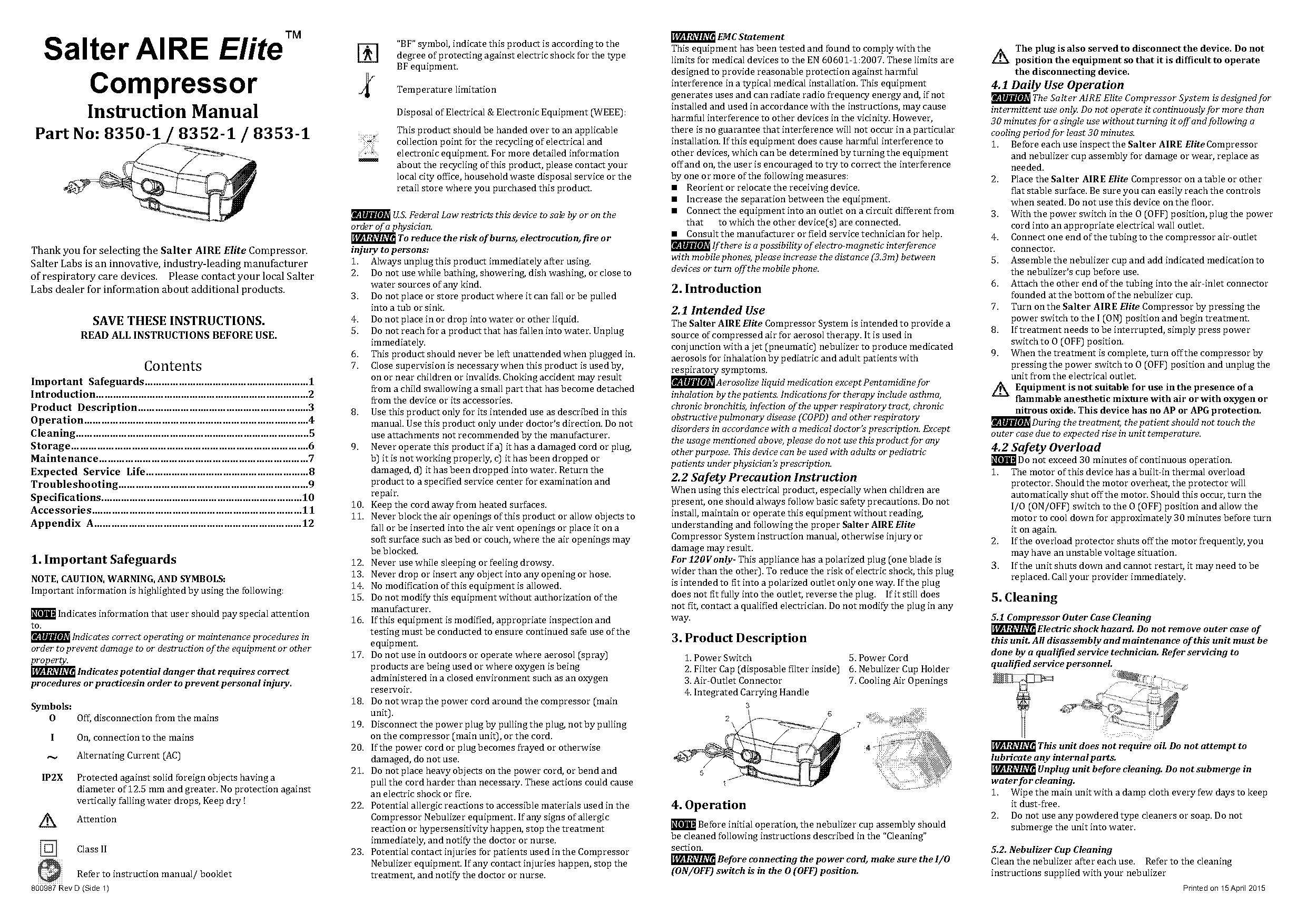 salter labs nebulizer cleaning instructions