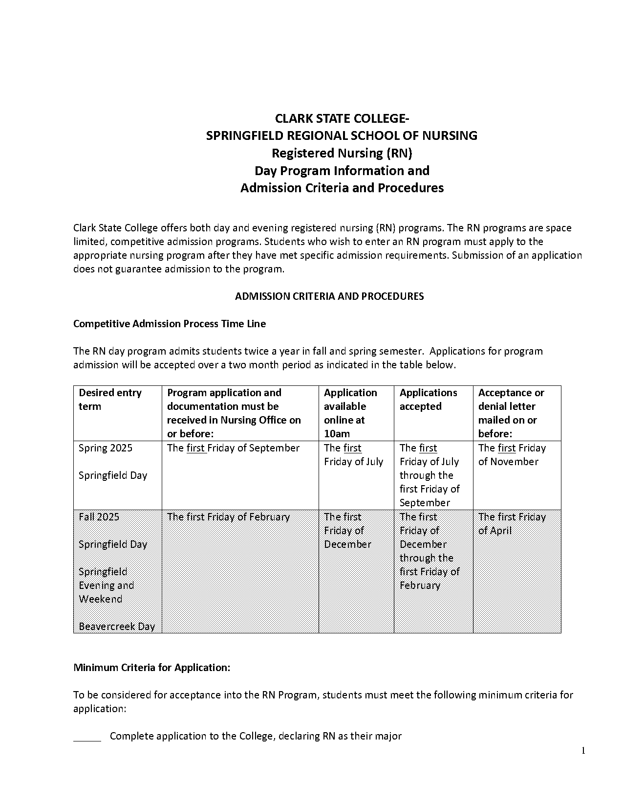 clark college admissions requirements