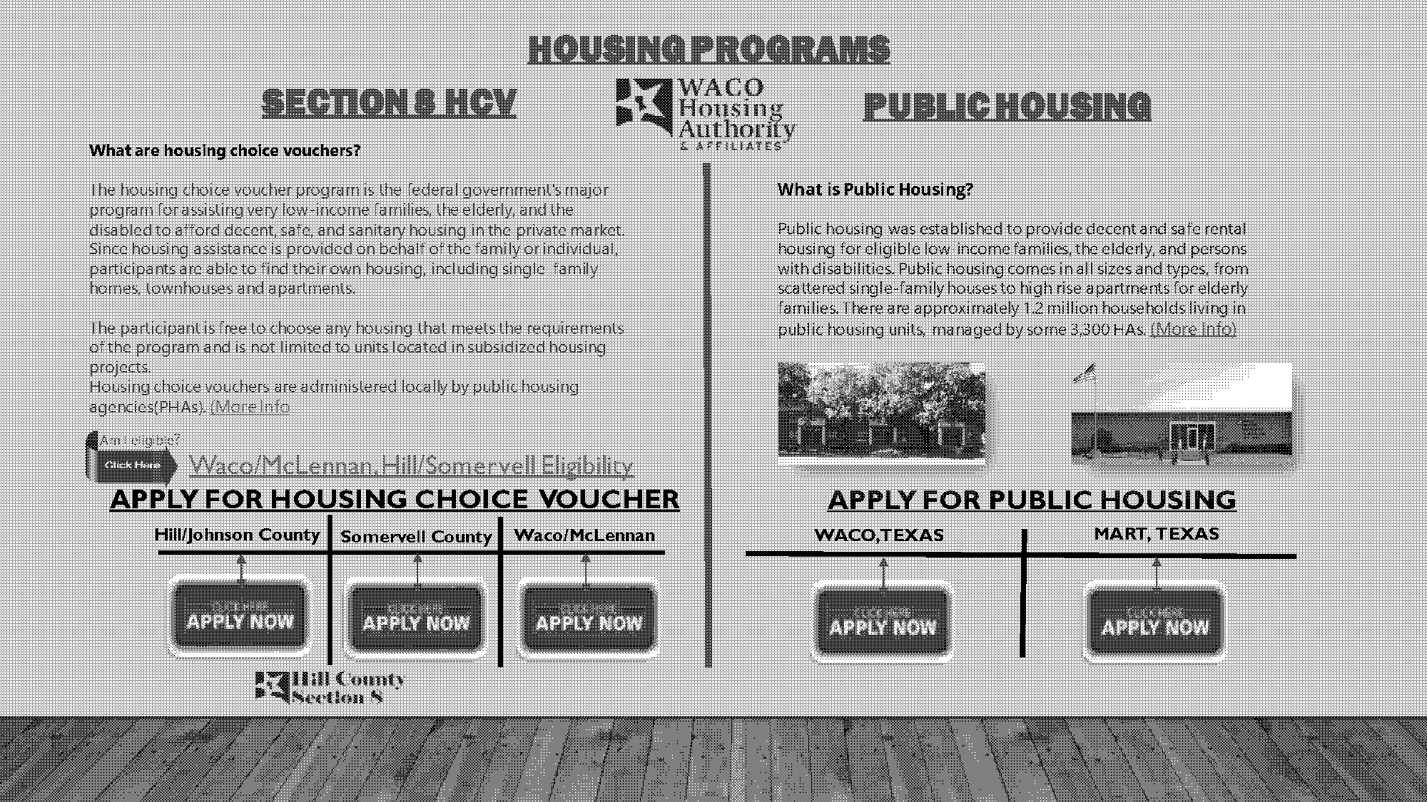 hud housing application online texas