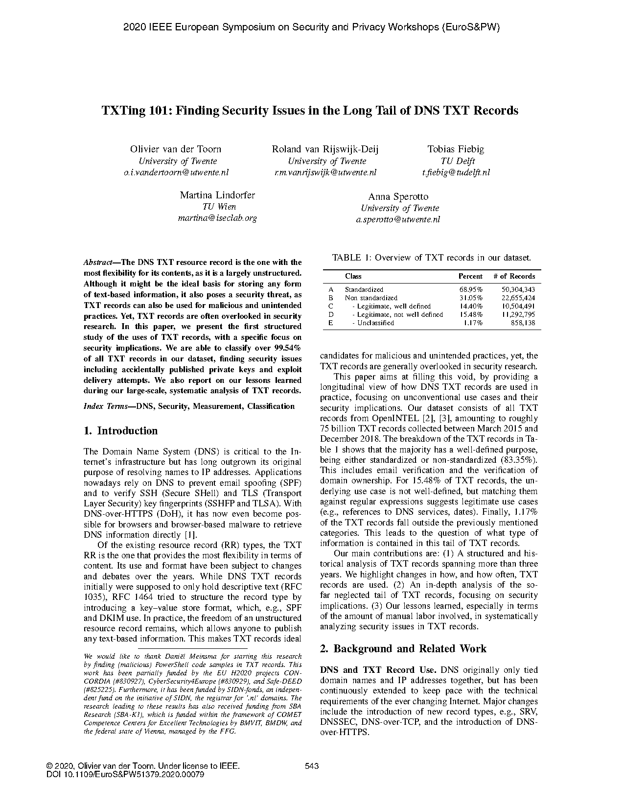 long dns txt record