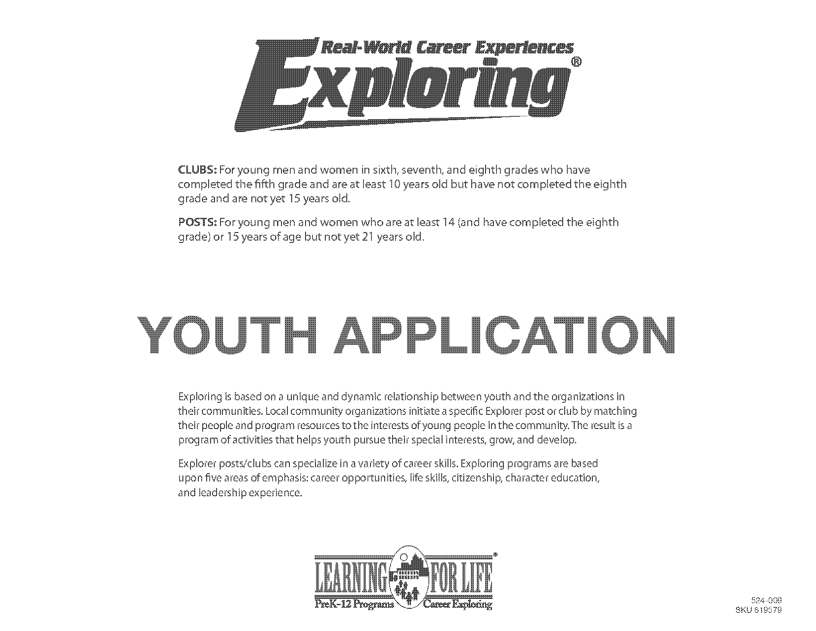 complete youth registration form