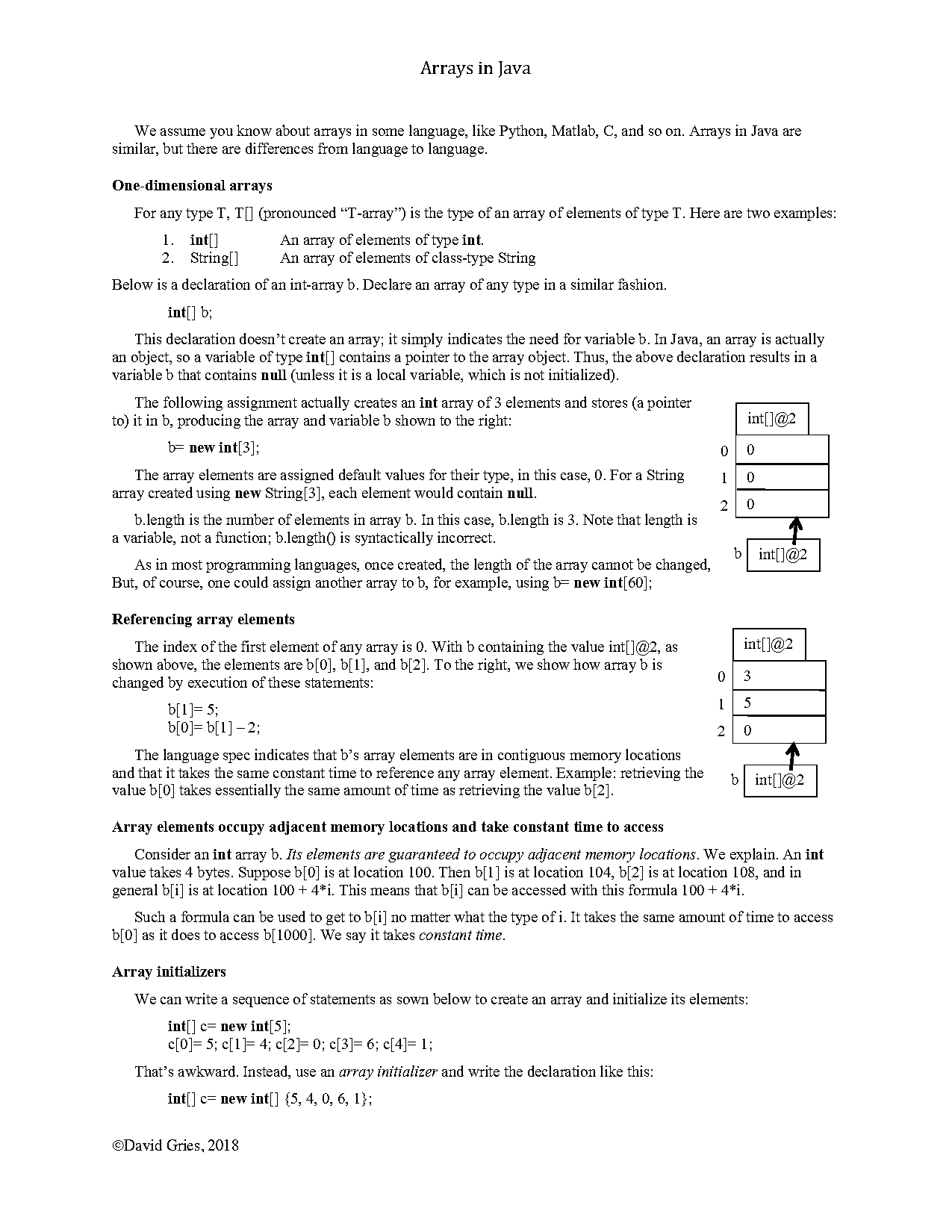 java variable array declaration