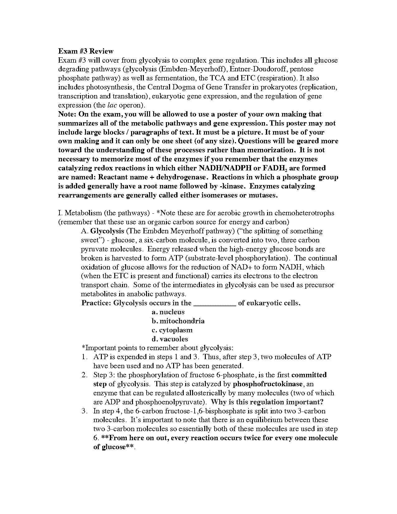 breaks down to form glucose used for energy