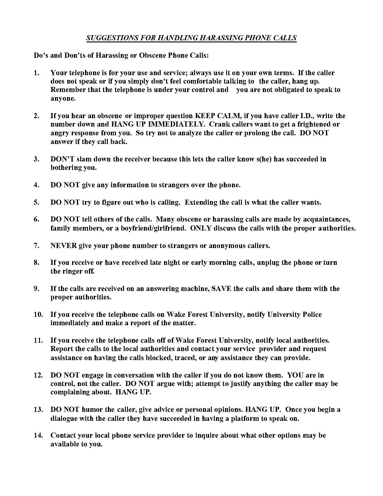 what to do if you receive a threatening phone call