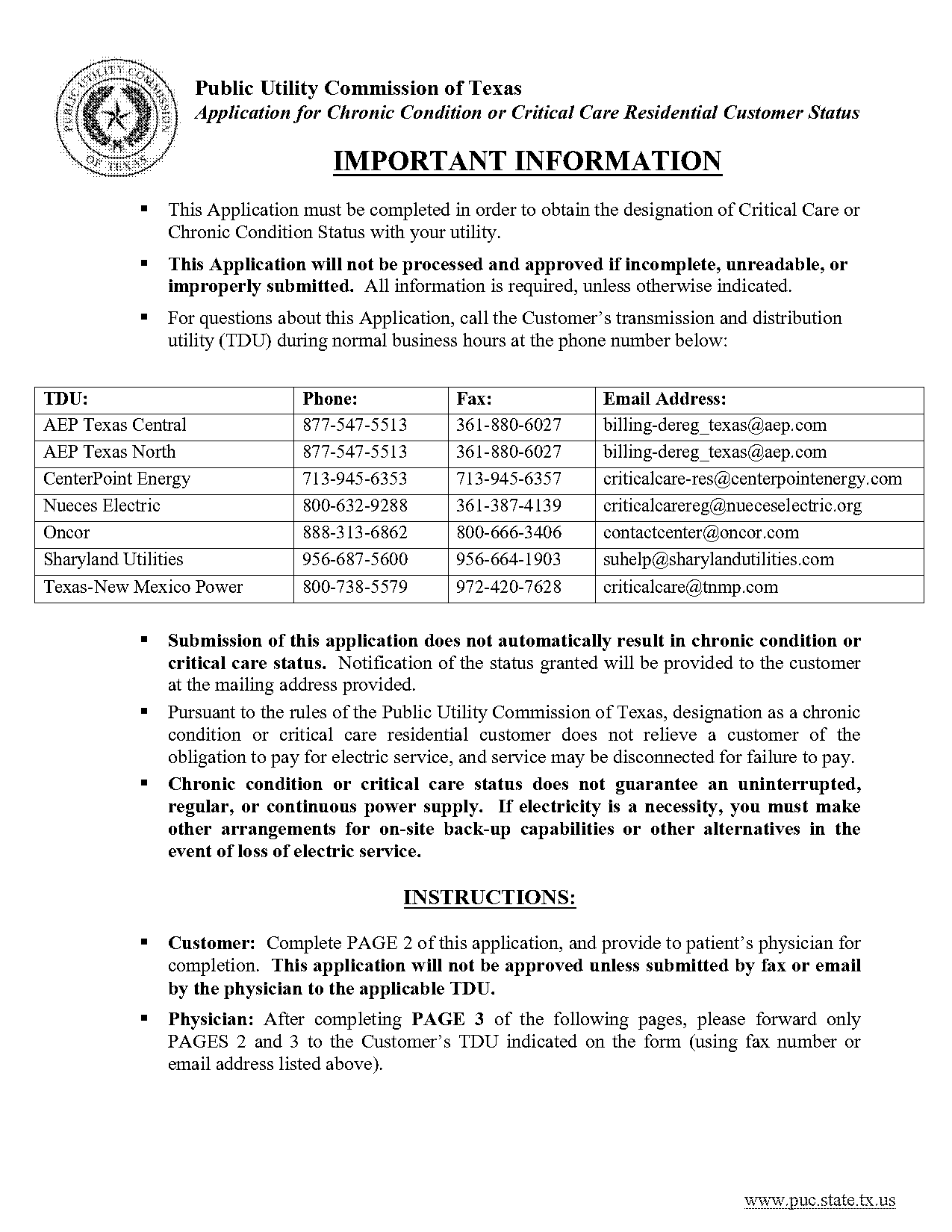 centerpoint energy application status