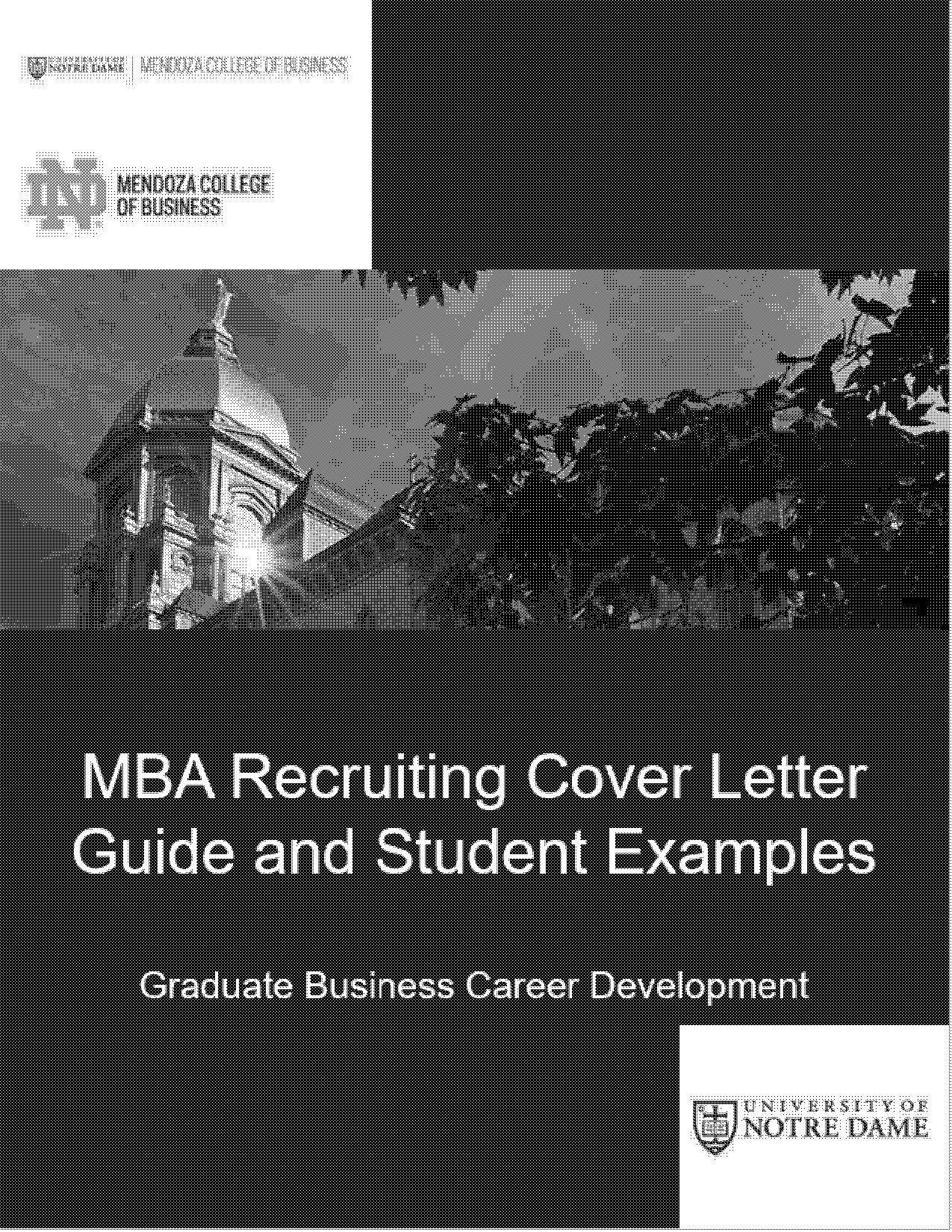 mba application cover letter sample