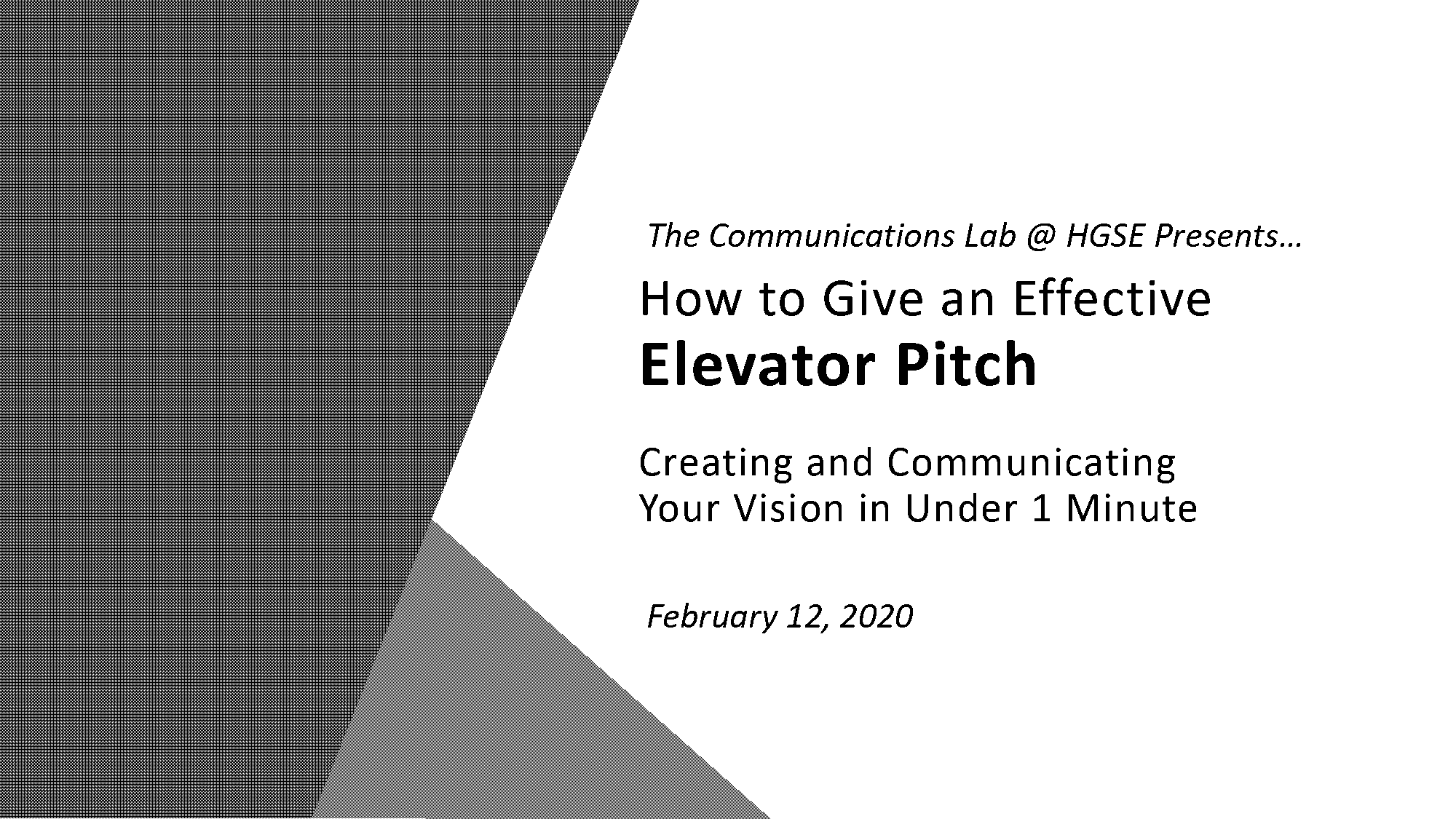 sample elevator pitch for law school students