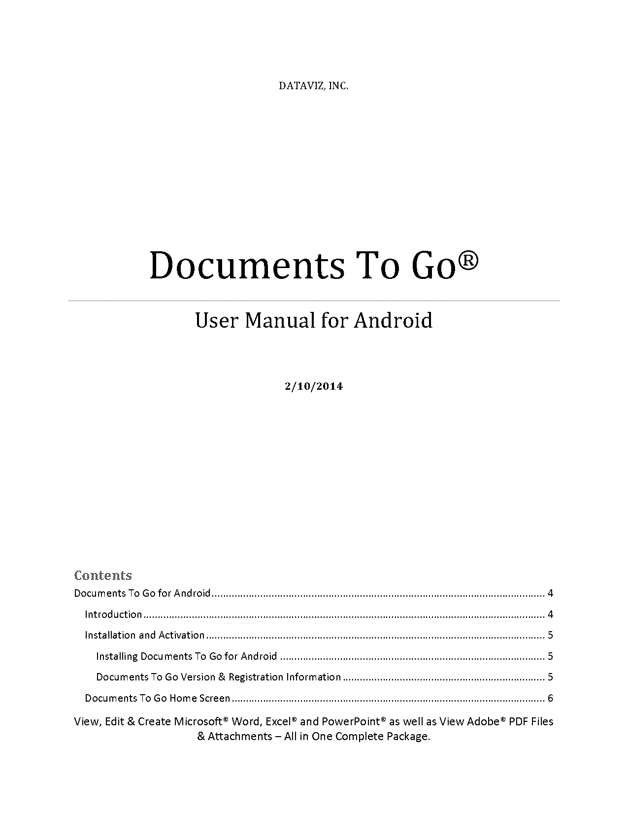 documents to go android app free download