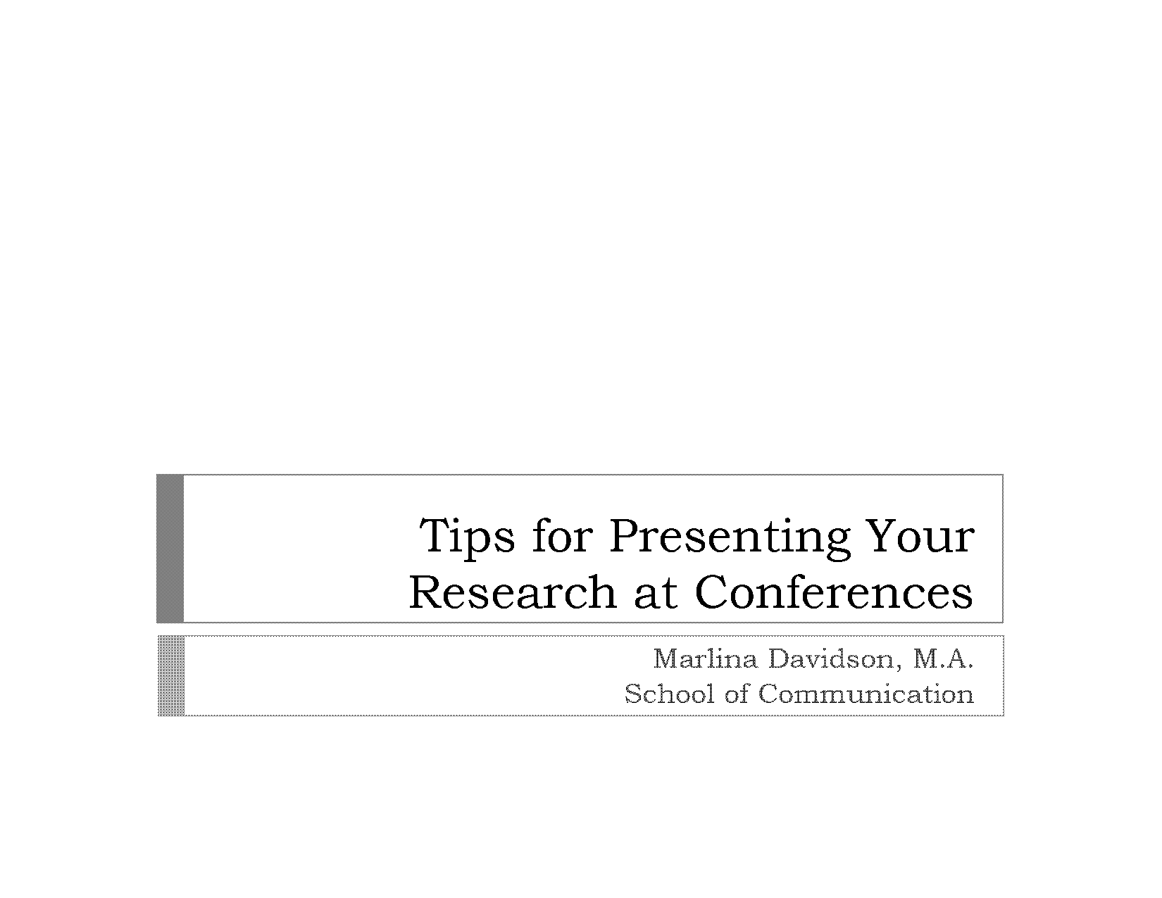 tips to present a ppt