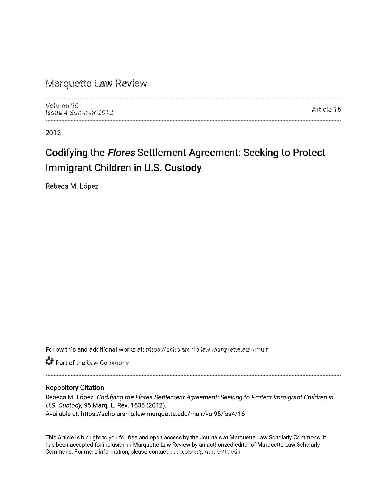 who signed the flores settlement agreement