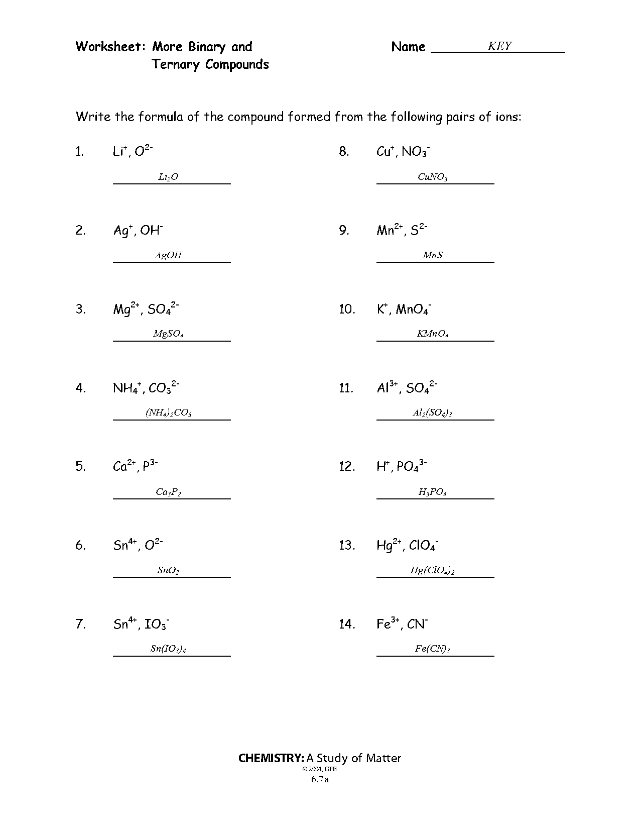 writing binary formulas worksheet answers