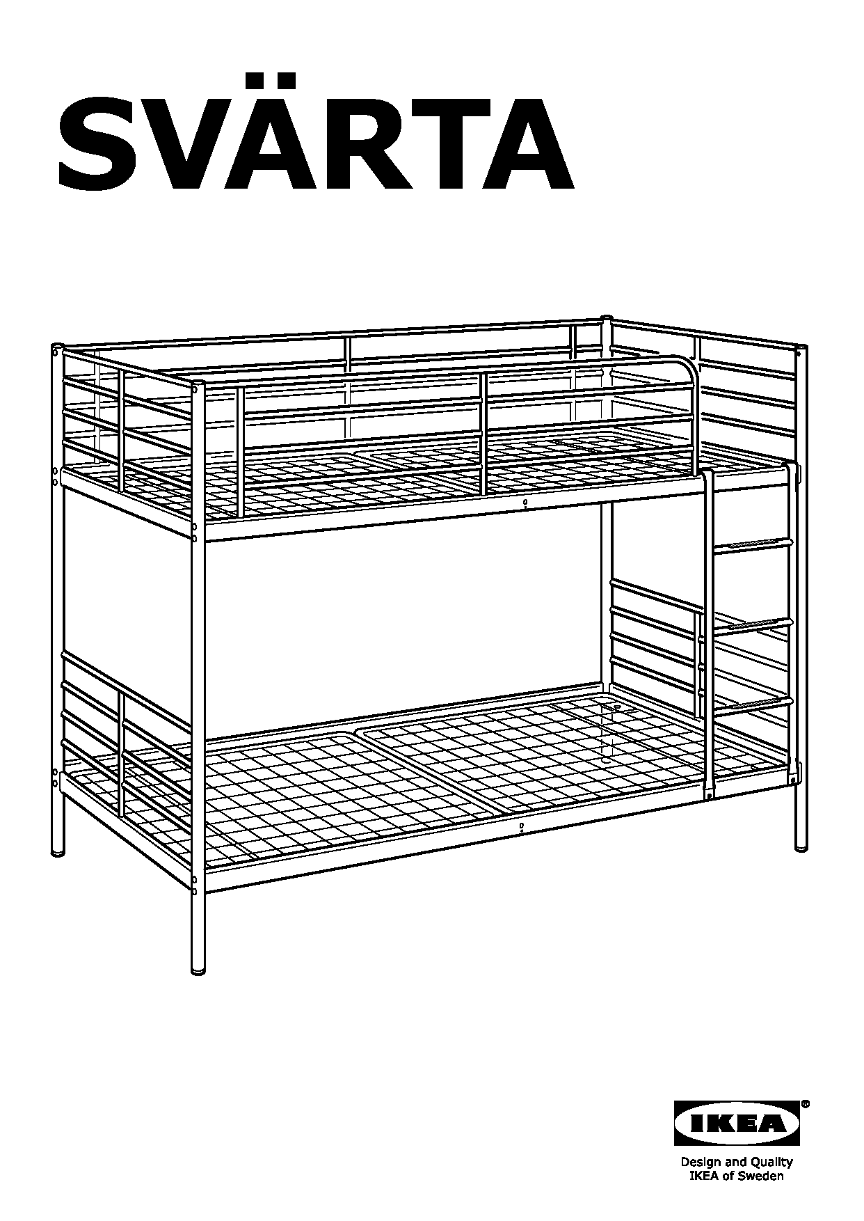 svarta bunk bed assembly instructions