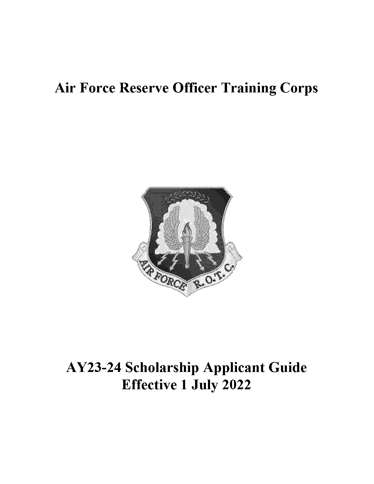 air force rotc scholarship major requirements