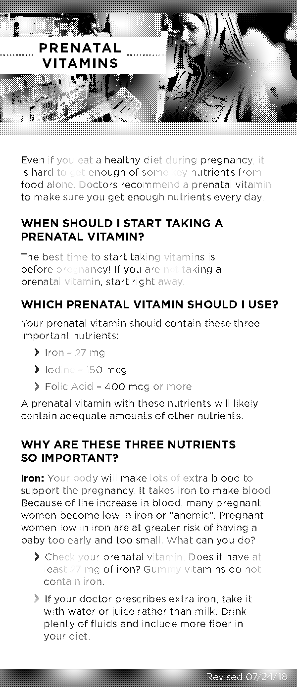 can i take prenatal vitamins if not pregnant