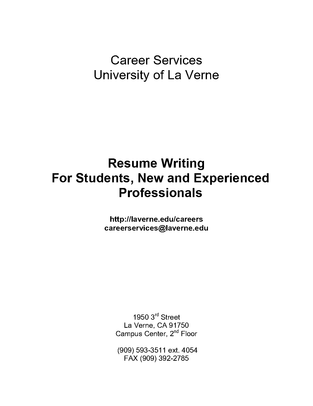 resume for seasoned professional