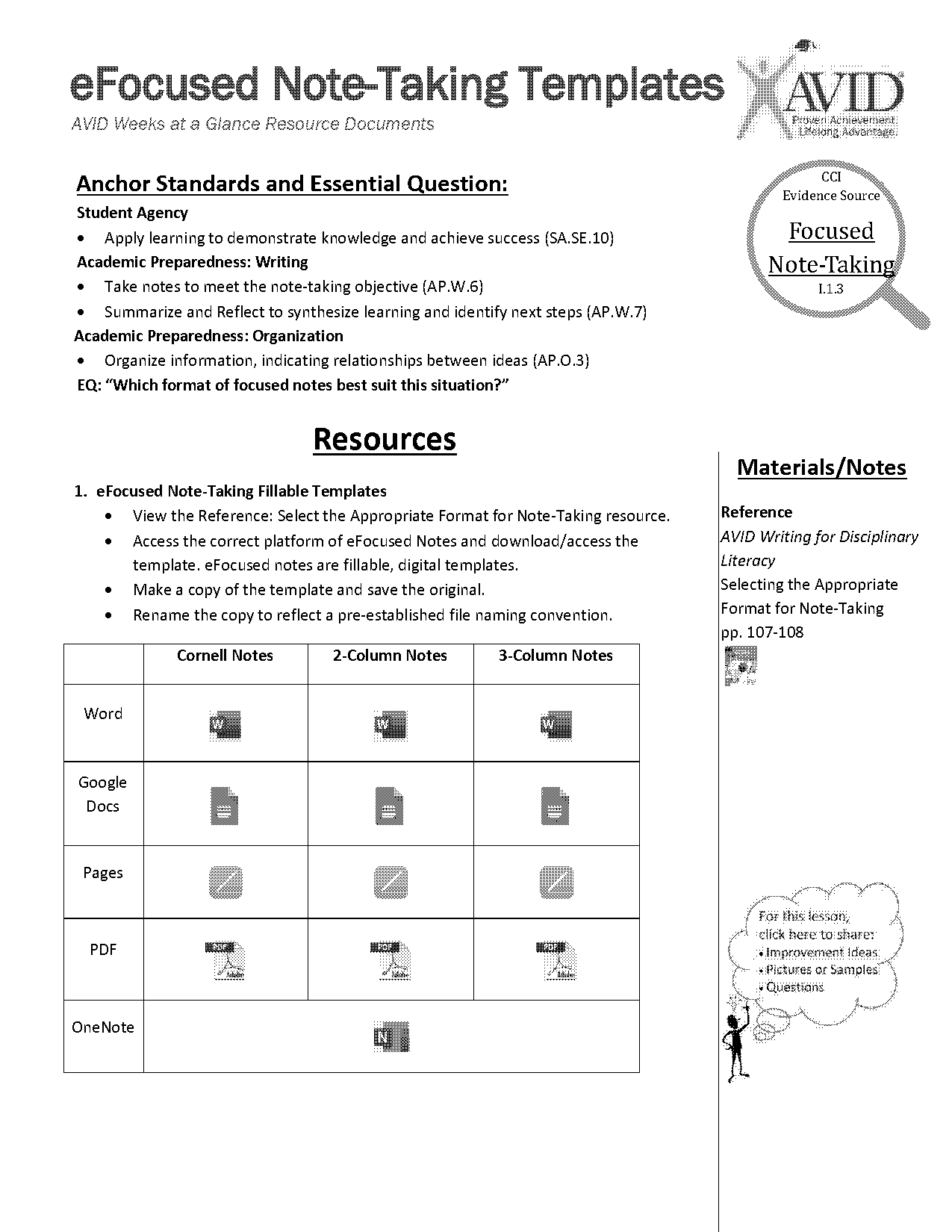 cornell notes graph paper template