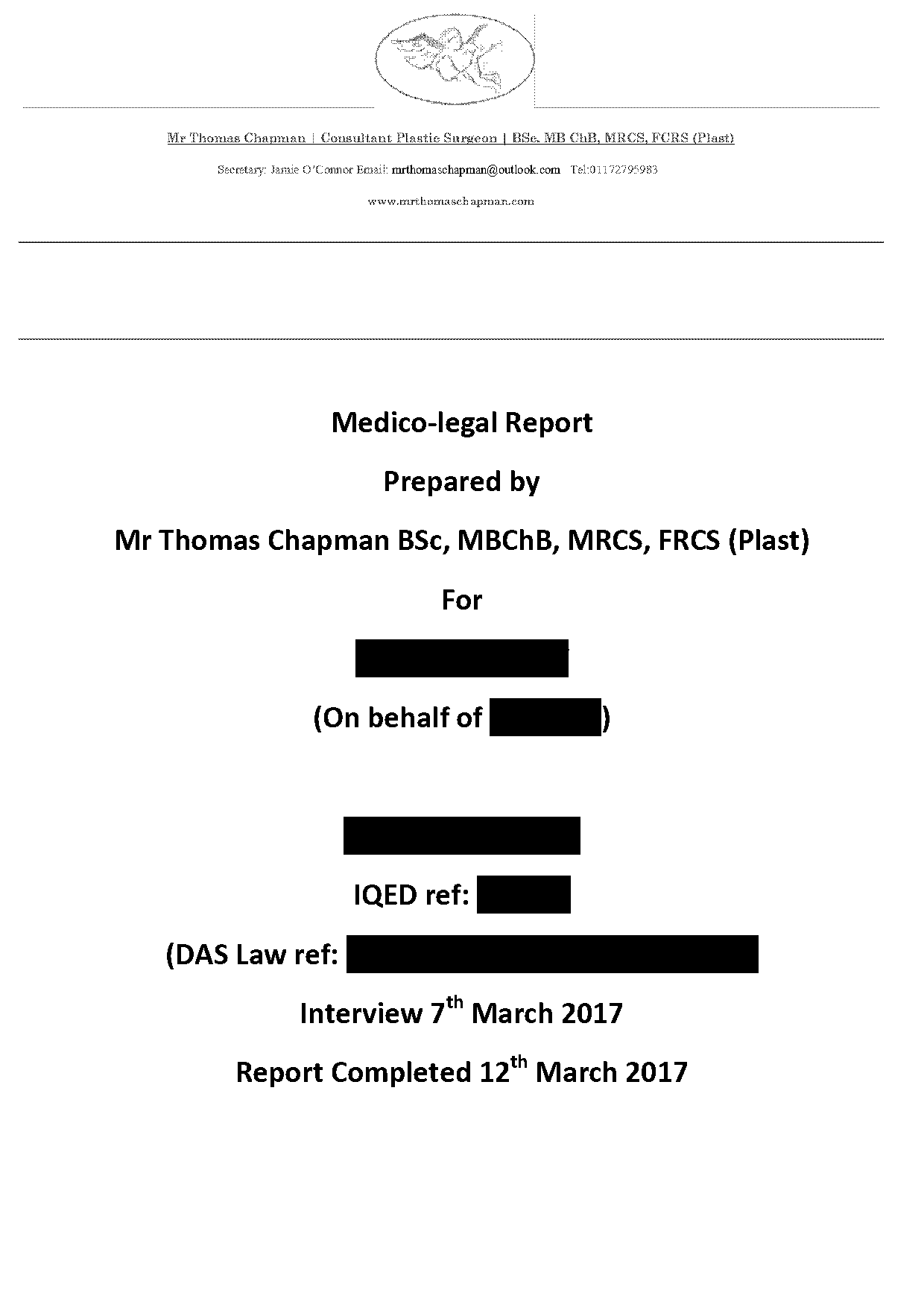 medico legal report sample