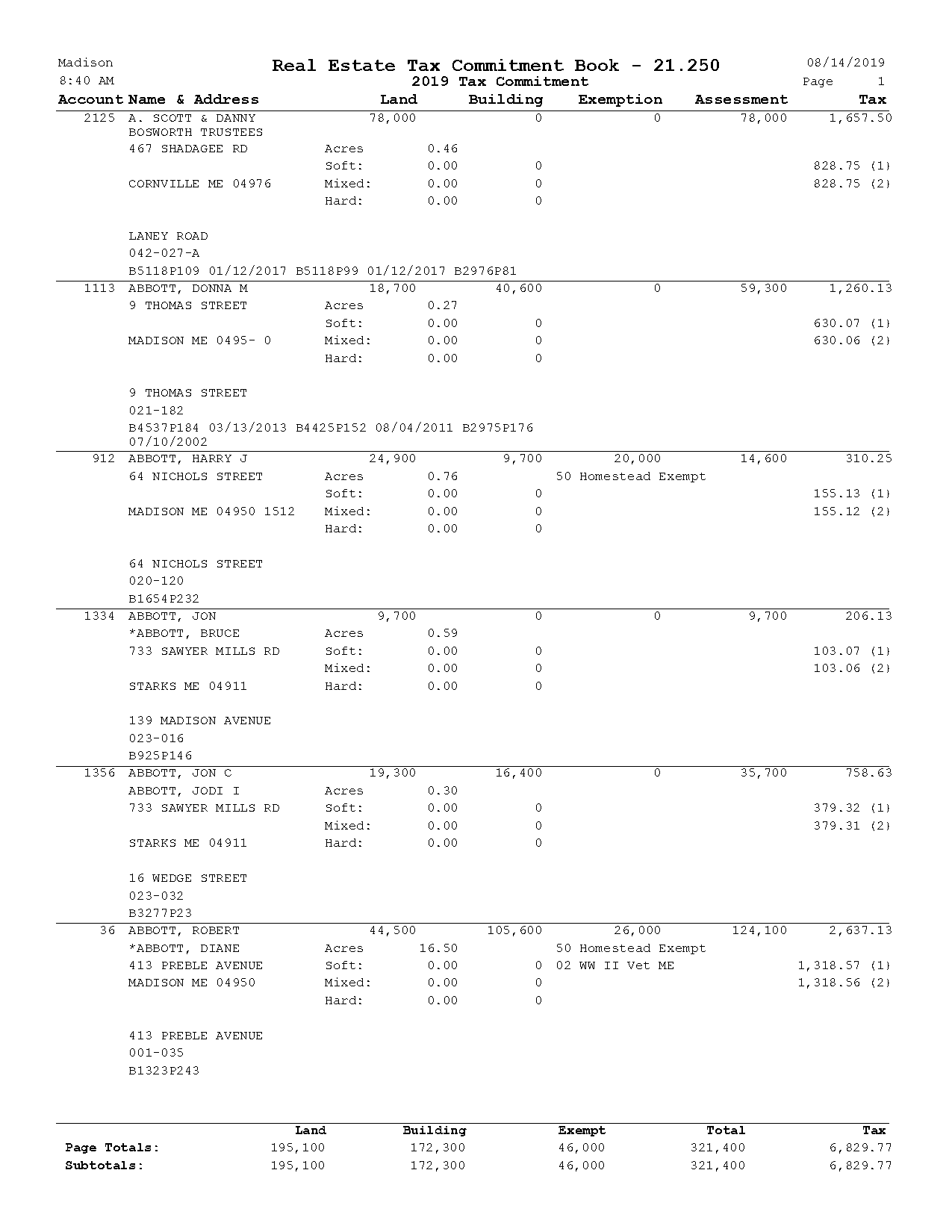 madison property tax records