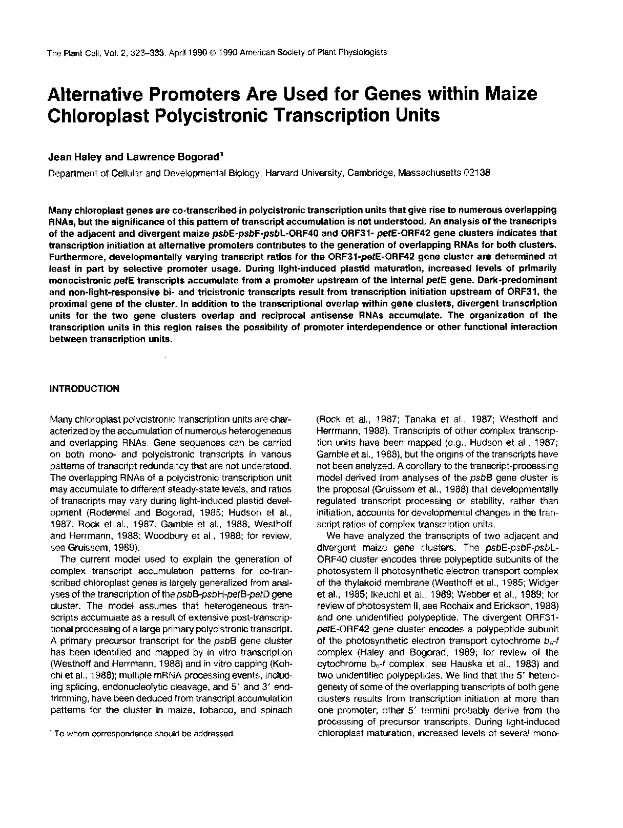 a transcript with multiple genes transcribed alternative