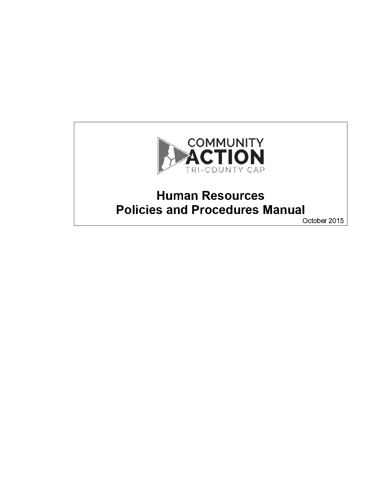 human resource policy and procedure manual