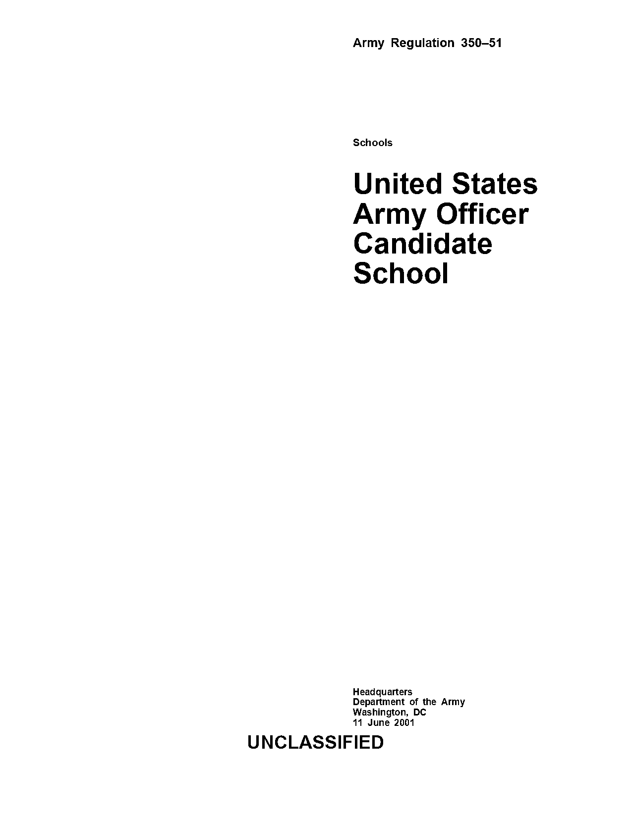 united states army officer candidate school recommendation letter