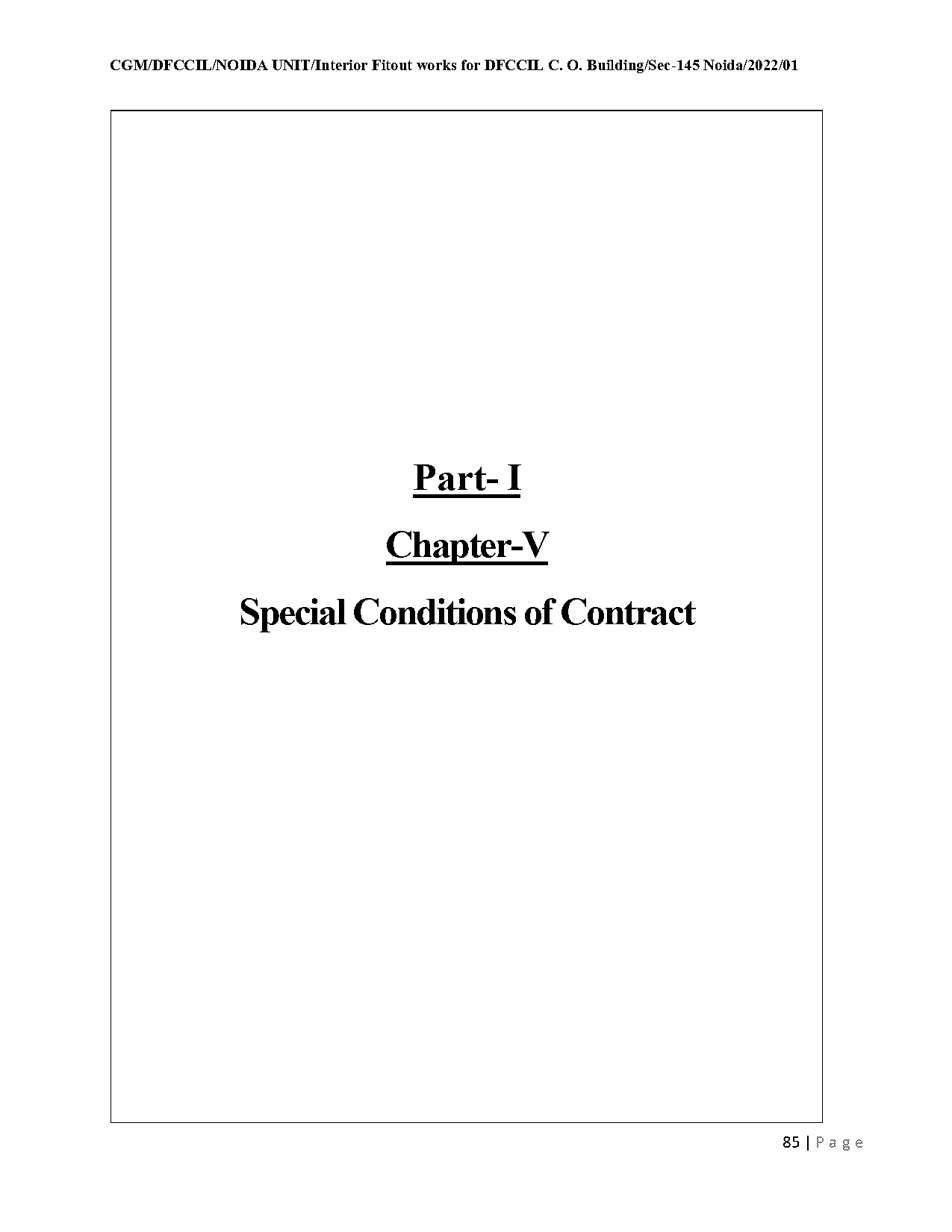 special conditions of contract for civil works