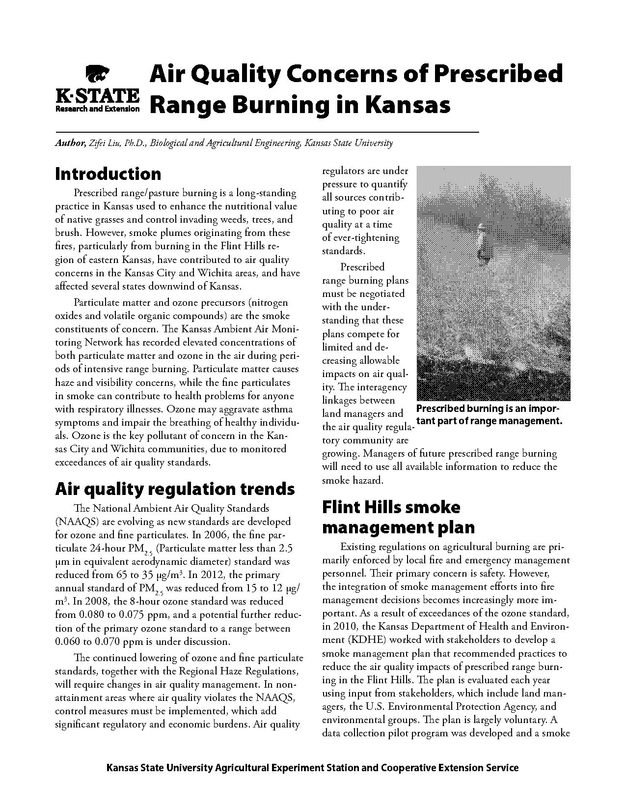 flint hills smoke management plan