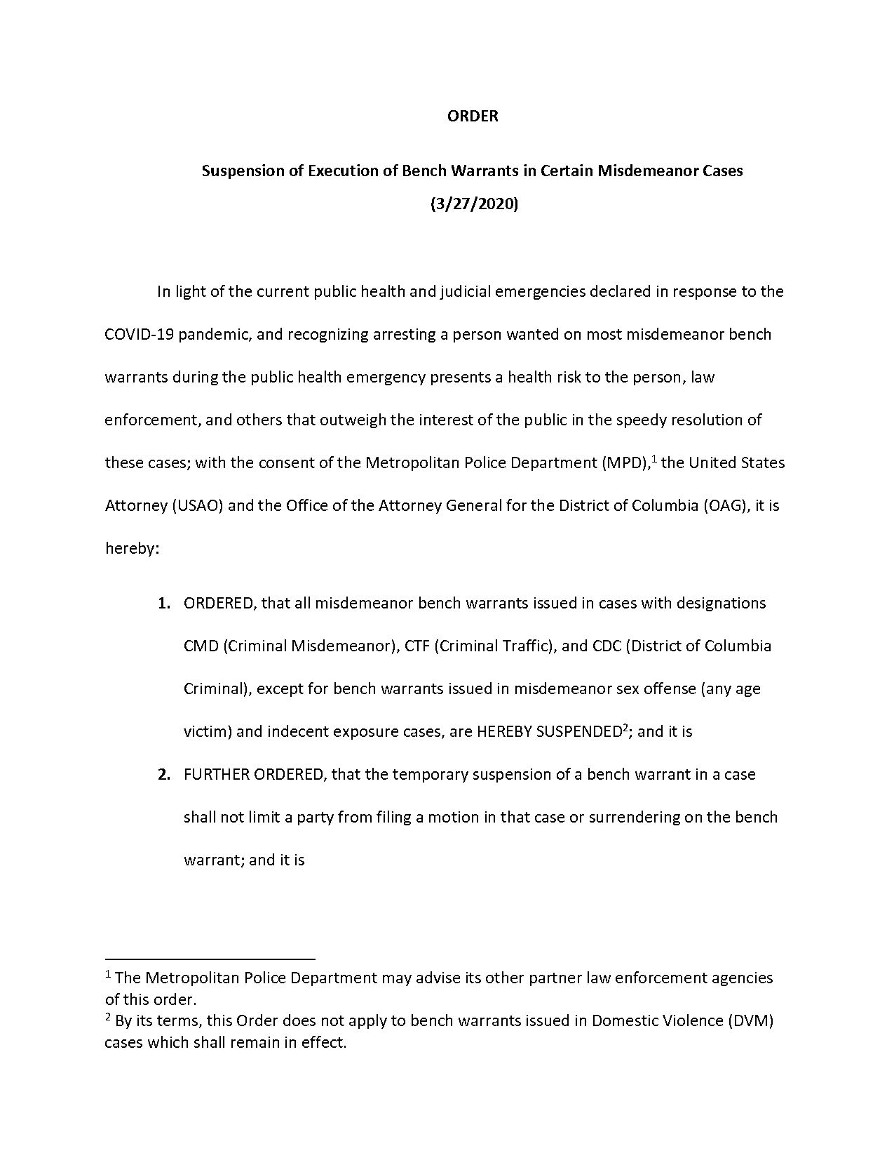 how long do misdemeanor bench warrants last