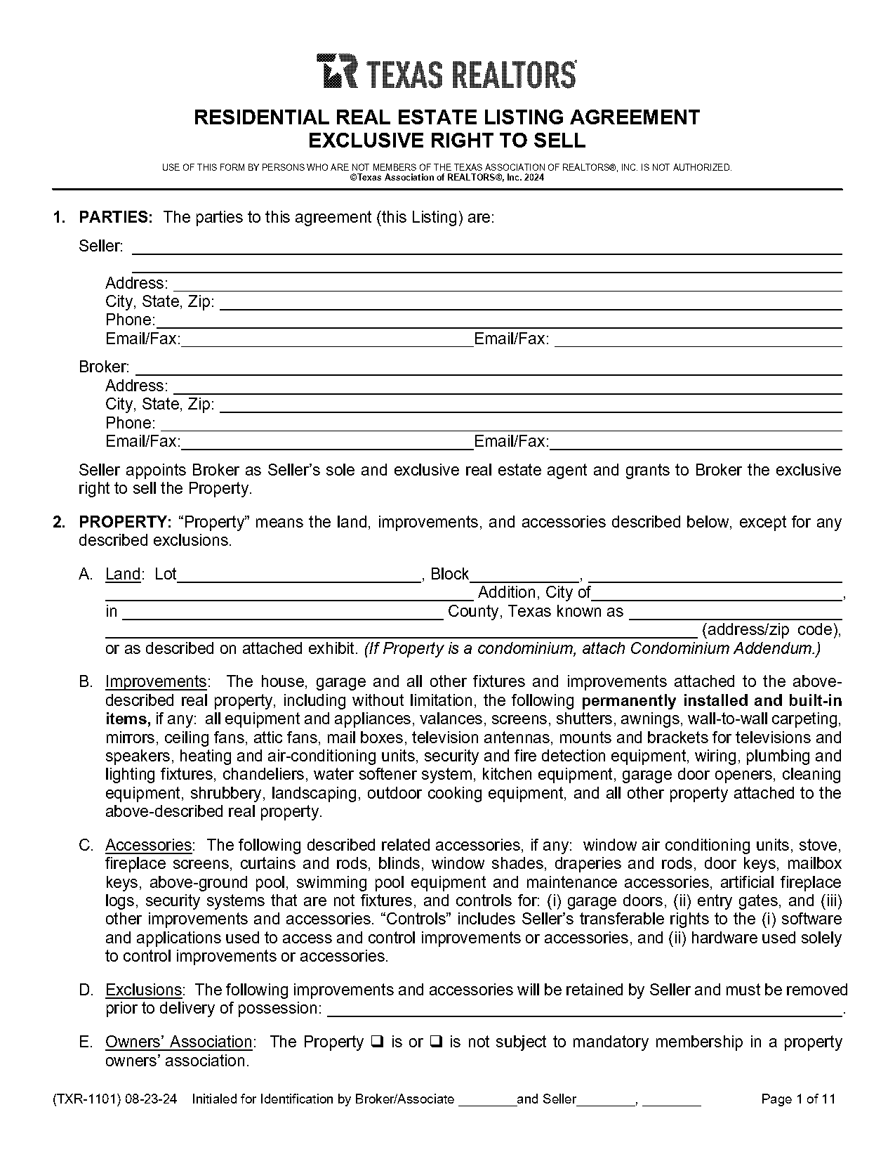 exclusive sales contract template