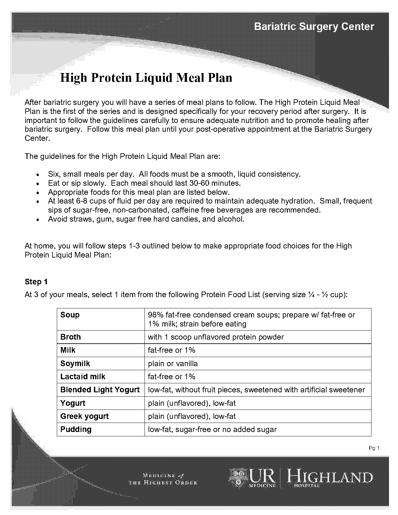 high protein meal plan for weight loss