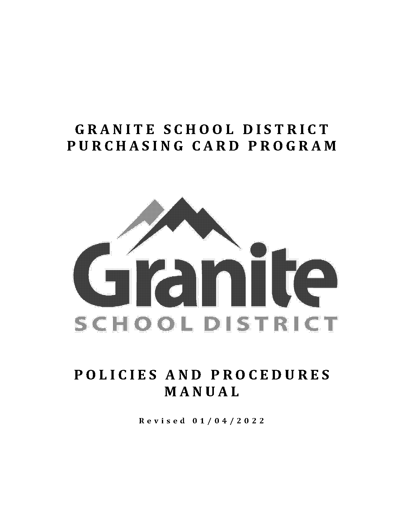 granite school district policy manual