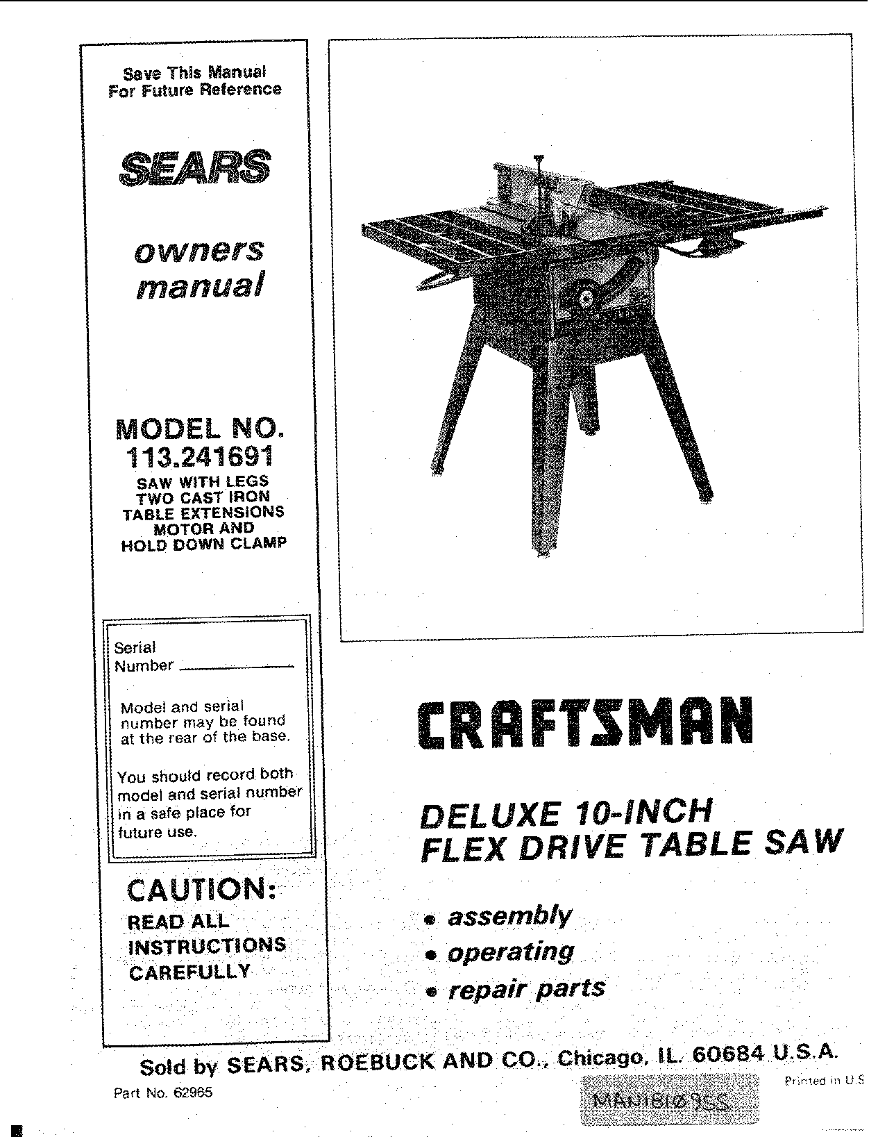 craftsman table saw adjustment wheel came undone