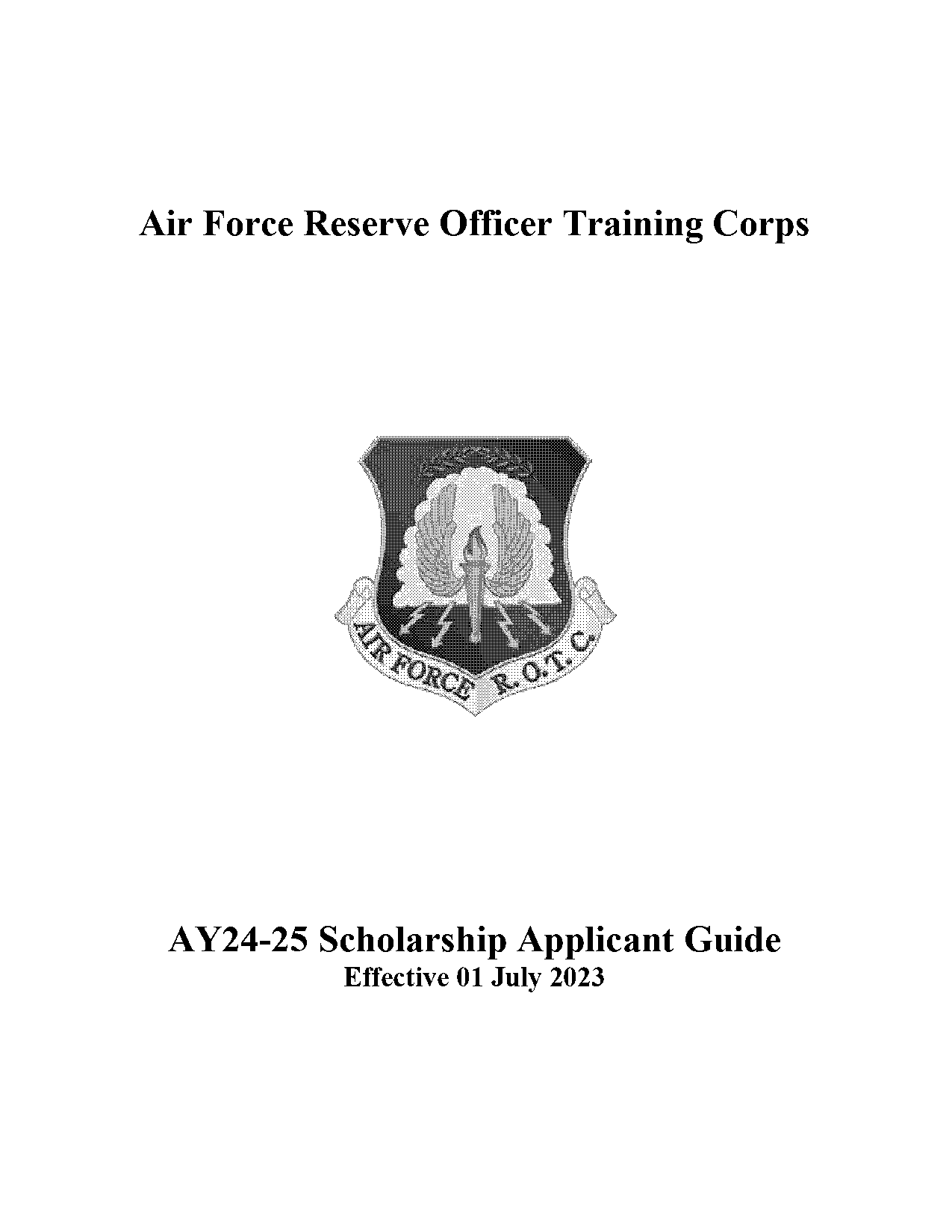 air force rotc scholarship major requirements