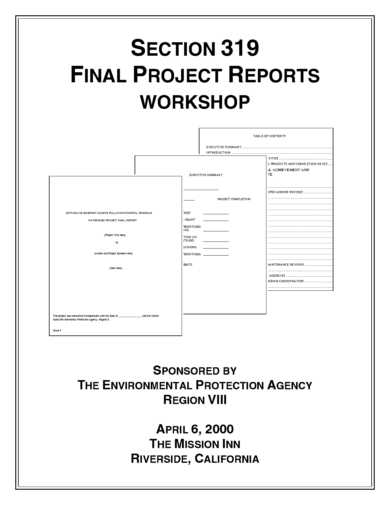 parts of project report