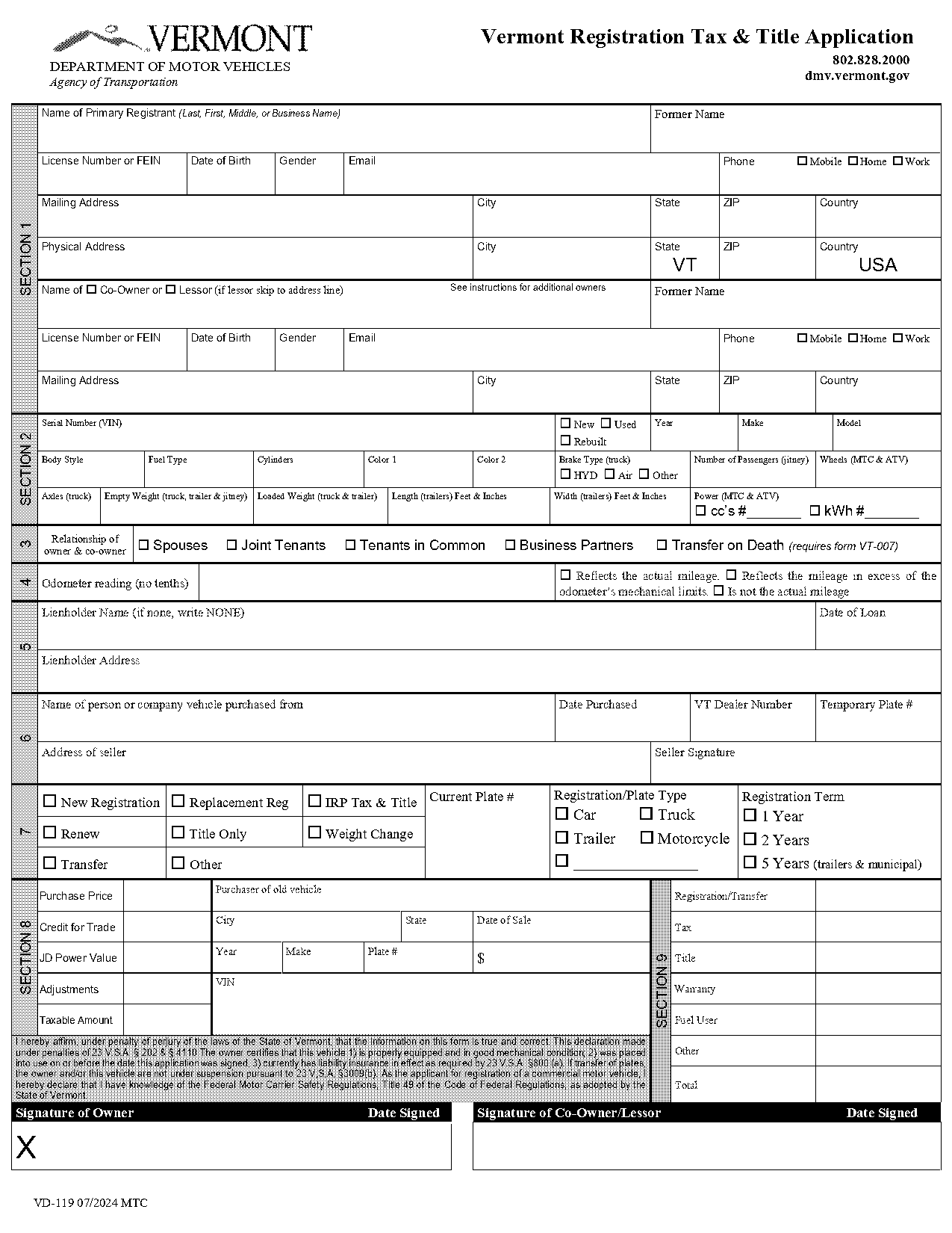 vermont dmv renew registration