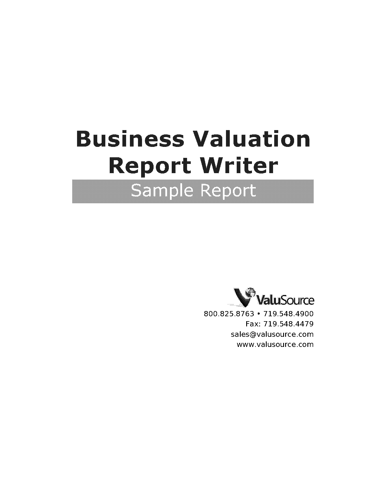 equity valuation report template