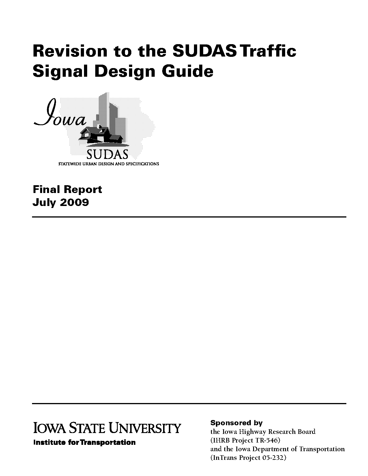 traffic signal design project report