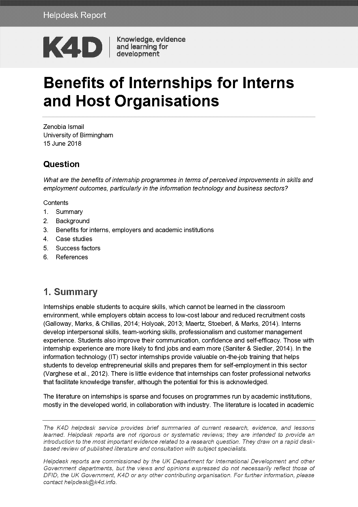 companies that offer internships uk