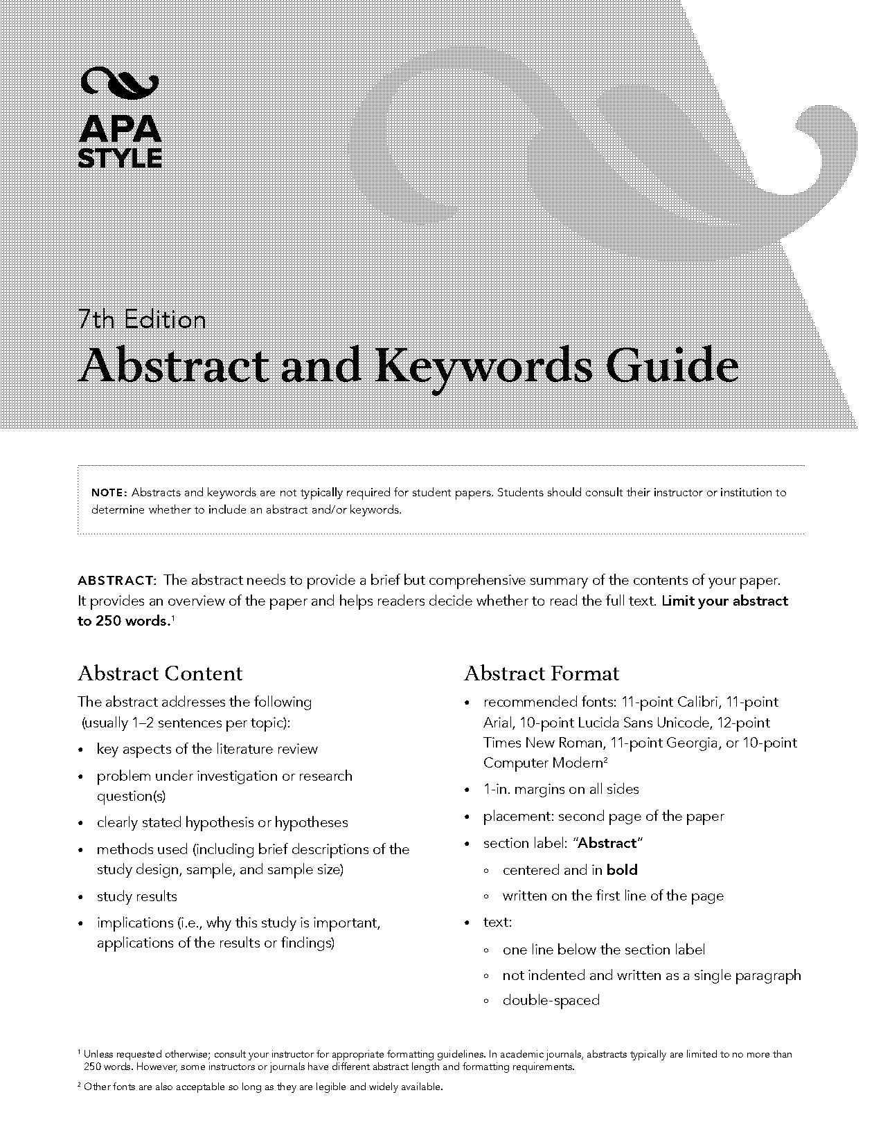 how to write an abstract for a trial paper