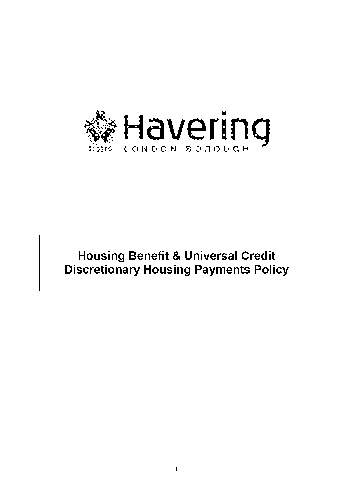 application for discretionary housing payment social sector size restriction