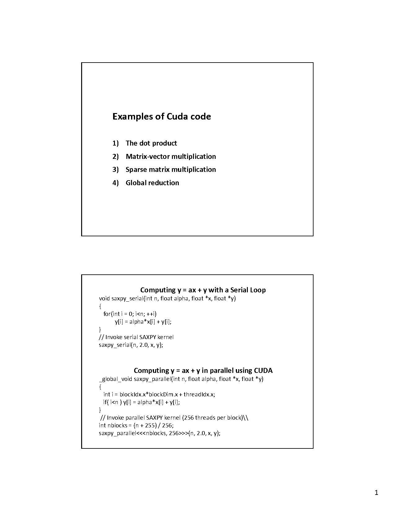 cuda matrix multiplication example code