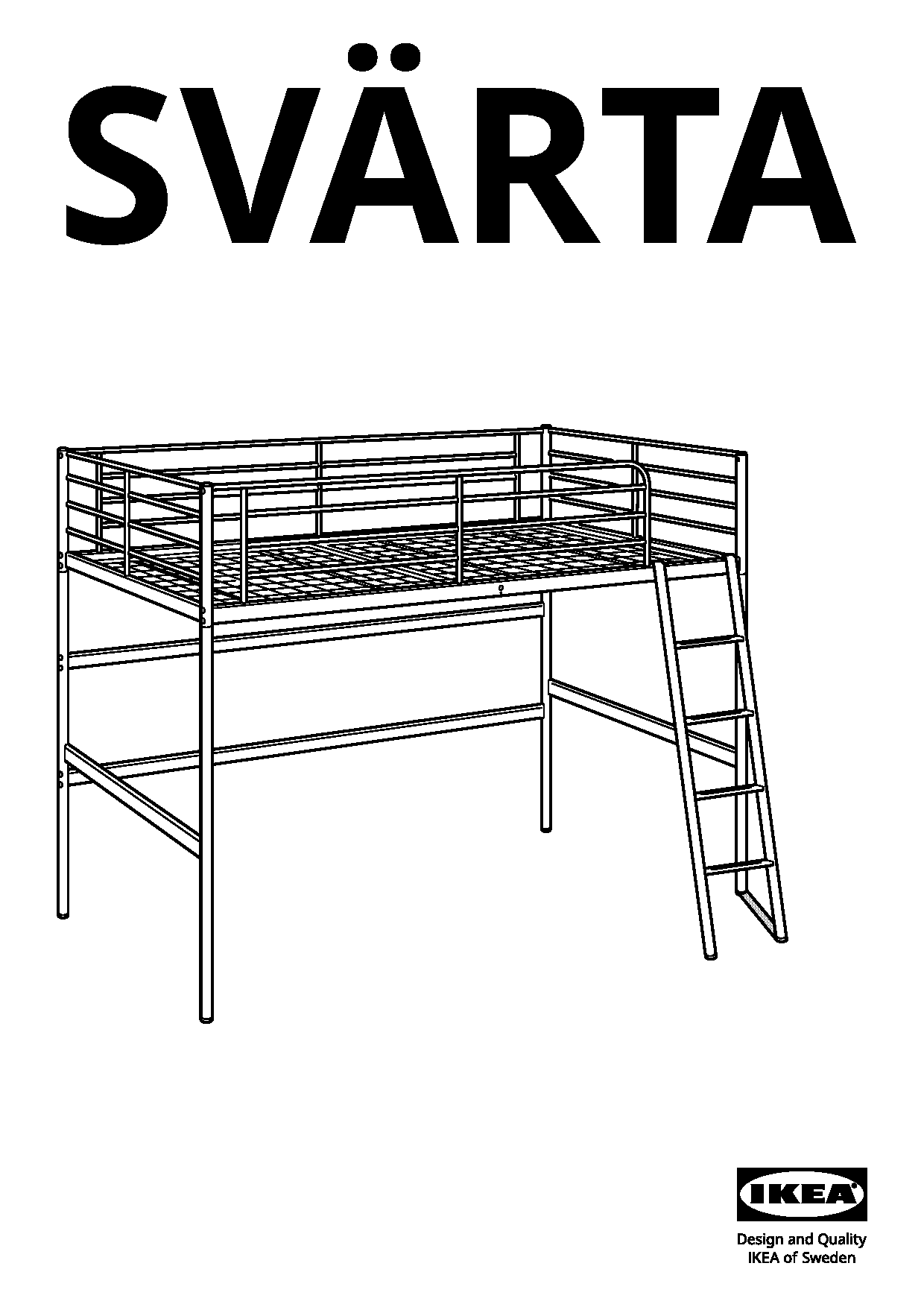 svarta bunk bed assembly instructions